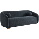 Holland 85" Sofa in Navy Blue Chenille Fabric