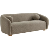 Holland 85" Sofa in Taupe Brown Chenille Fabric
