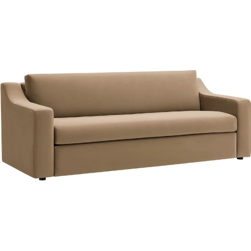 Liora Sofa in Taupe Brown Performance Velvet