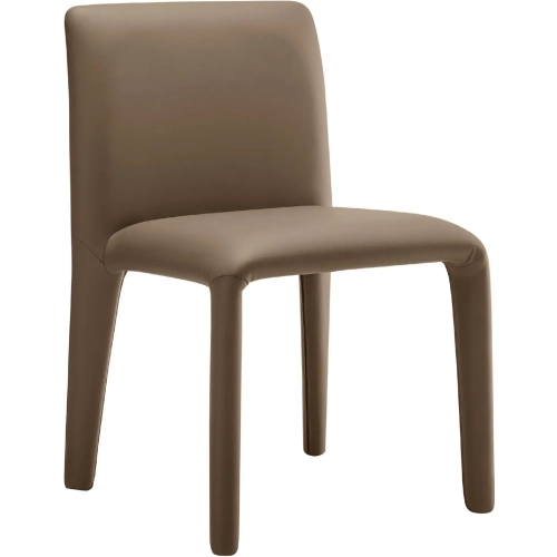 Rhodes Dining Chair in Mushroom Brown Vegan Leather