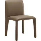 Rhodes Dining Chair in Mushroom Brown Vegan Leather