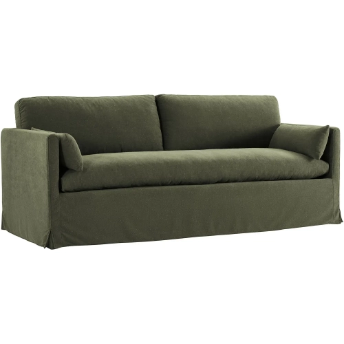 Wellfleet 85" Slipcovered Sofa in Sage Green Fabric