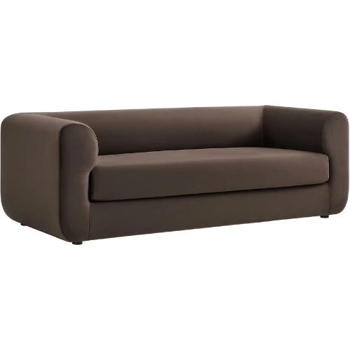 Leif 89" Sofa in Chocolate Brown Performance Velvet