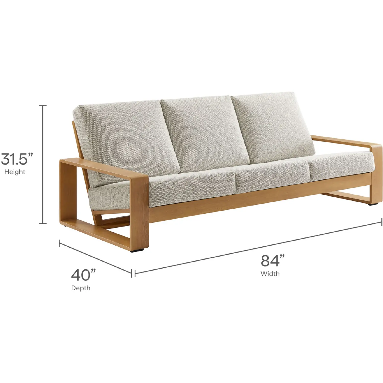 Modway Lirienne Outdoor Sofa - Thumbnail 2