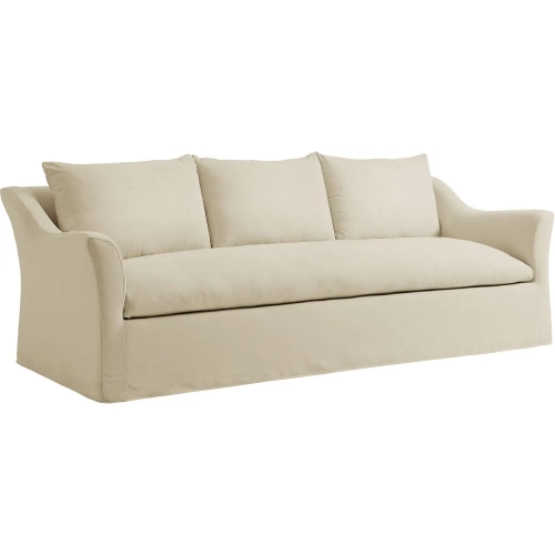 Somerset 92" Slipcovered Sofa in Linen Brown
