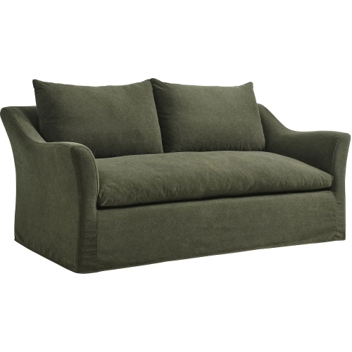 Somerset 70" Slipcovered Loveseat in Sage Green