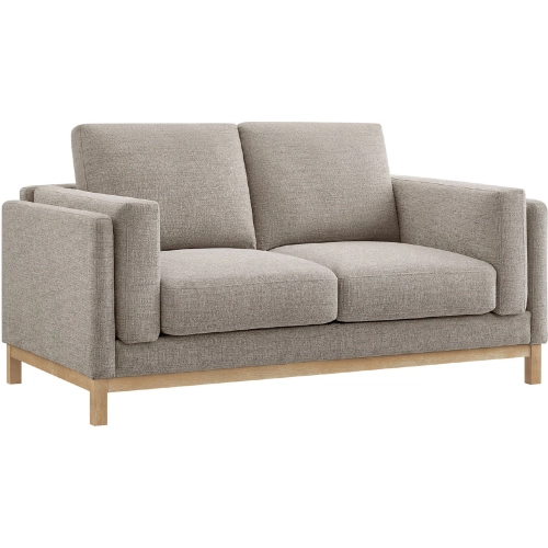 Roscoe 63" Loveseat in Pewter Gray Fabric