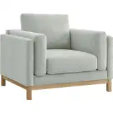 Roscoe Accent Chair in Mist Gray Fabric