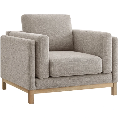 Roscoe Accent Chair in Pewter Gray Fabric