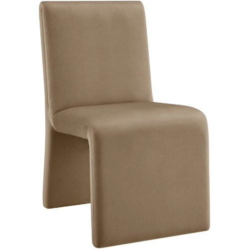 Emory Dining Chair in Taupe Brown Performance Velvet