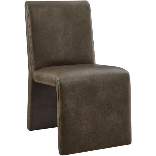 Emory Dining Chair in Mushroom Gray Vegan Leather