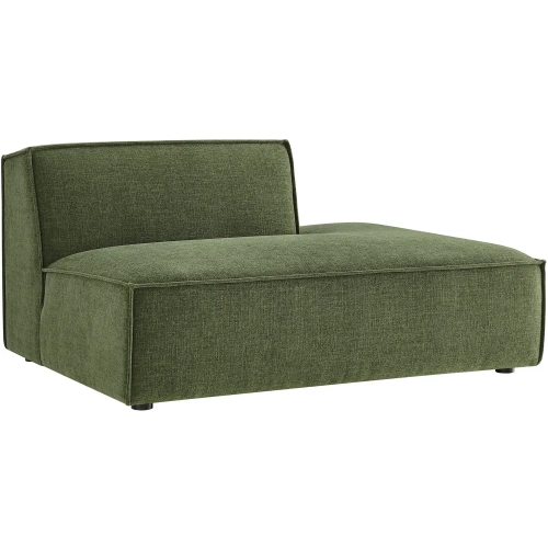 Restore Right Facing Armless Modular Chaise in Foliage Green Performance Fabric