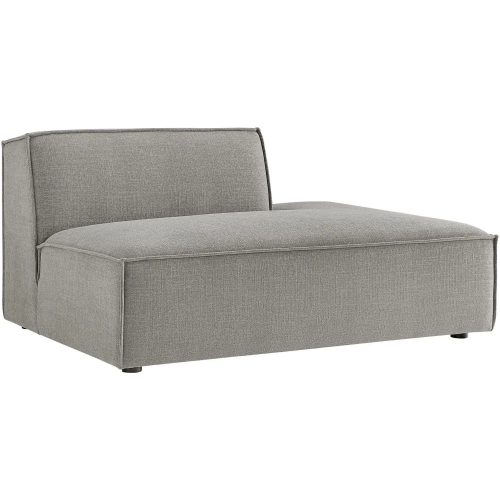 Restore Right Facing Armless Modular Chaise in Pewter Brown Performance Fabric