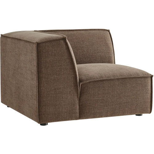 Restore Modular Corner Chair in Mocha Brown Performance Fabric