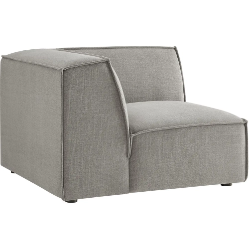 Restore Modular Corner Chair in Pewter Brown Performance Fabric