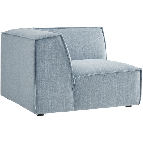 Restore Modular Corner Chair in Sky Blue Performance Fabric