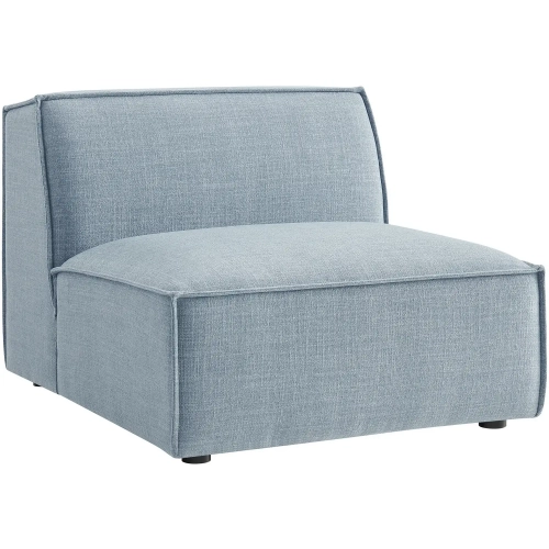 Restore Armless Modular Chair in Sky Blue Performance Fabric