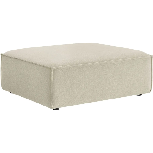 Restore Modular Ottoman in Ecru White Performance Fabric