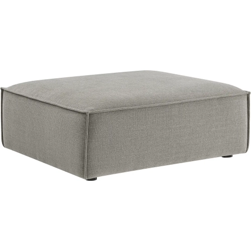 Restore Modular Ottoman in Pewter Brown Performance Fabric