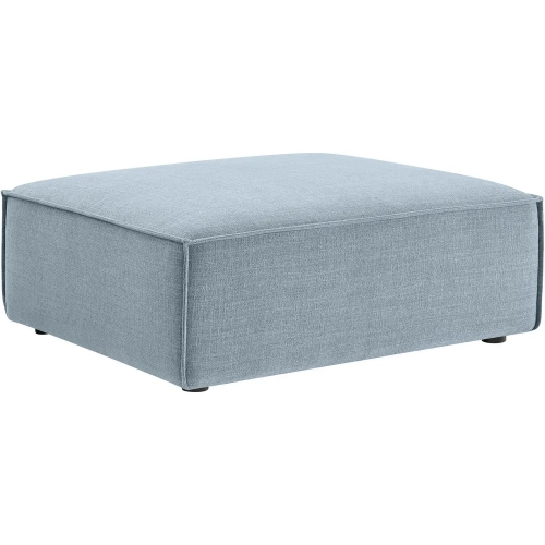 Restore Modular Ottoman in Sky Blue Performance Fabric