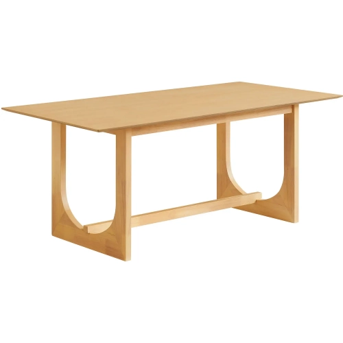 Ashcroft 69" Dining Table in Oak & Brown Finish Wood Veneer