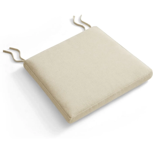 Jax Dining Chair Seat Cushion Only in Linen White Fabric