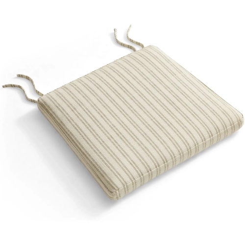 Jax Dining Chair Seat Cushion Only in Oatmeal Stripe Fabric