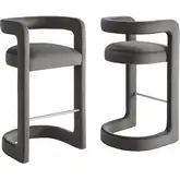 Winslow Bar Stool in Storm Gray Performance Velvet (Set of 2)