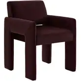 Daven Dining Arm Chair in Mulberry Purple Performance Velvet