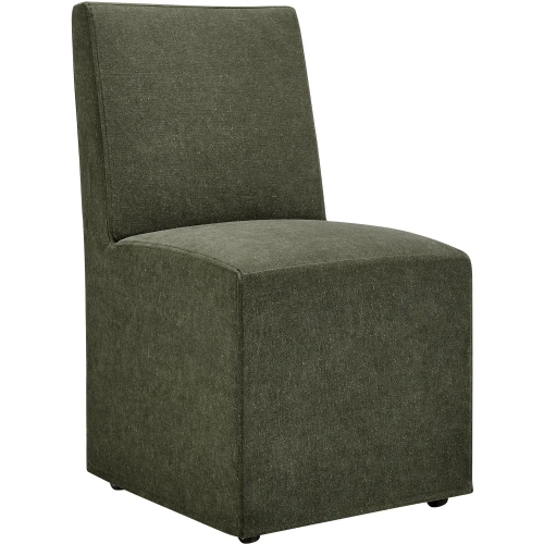 Tessera Slipcovered Dining Chair in Sage Green Fabric