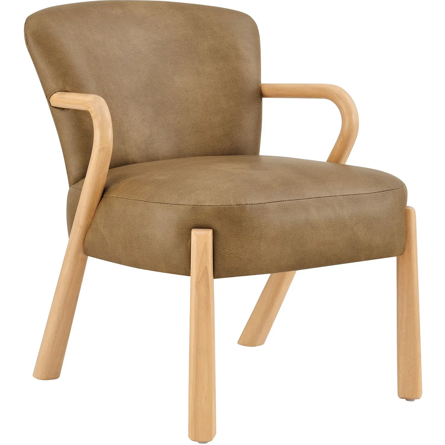 Modway EEI-7529-TST Arden Accent Arm Chair in Toast Brown Vegan