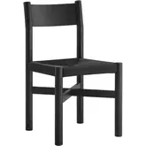 Alvia Dining Chair in Black Oak Wood & Paper Rope (Set of 2)