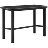 Alvia 60" Bar Table in Black Oak Wood