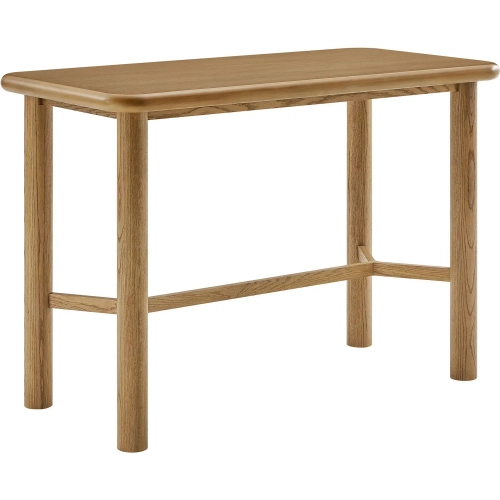 Alvia 60" Bar Table in Weathered Oak Wood
