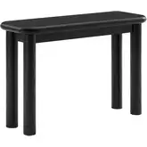 Alvia Console Table in Black Oak Wood