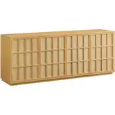 Aiko 76" Buffet Sideboard in Light Oak & Brown Wood