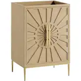 Awaken 24" Bathroom Vanity Cabinet Only in Oak Brown & Gold Finish