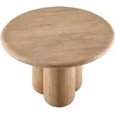 Tori 48" Round Indoor Outdoor Dining Table in Oak Brown Look Concrete