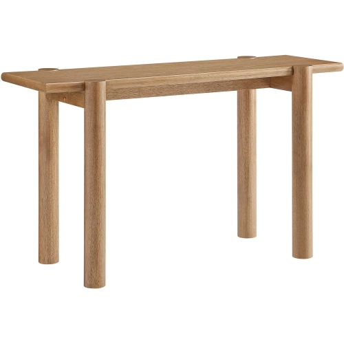 Taschen Console Table in Weathered Oak Natural Brown Finish