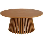 Lane 39" Round Outdoor Coffee Table in Teak Wood