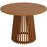 Lane 39" Round Outdoor Dining Table in Teak Wood