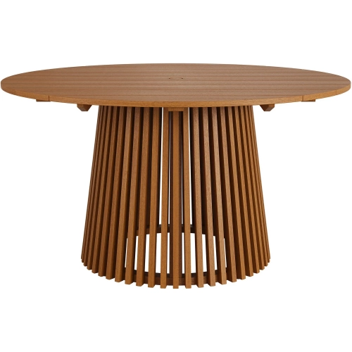 Lane 55" Round Outdoor Dining Table in Teak Wood