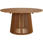 Lane 55" Round Outdoor Dining Table in Teak Wood