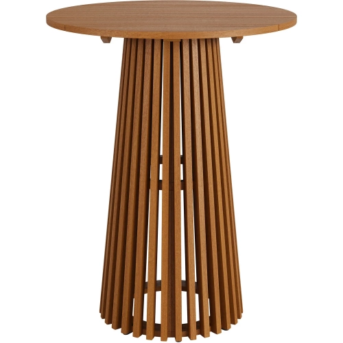 Lane 31" Round Outdoor Bar Table in Teak Wood