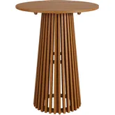 Lane 31" Round Outdoor Bar Table in Teak Wood