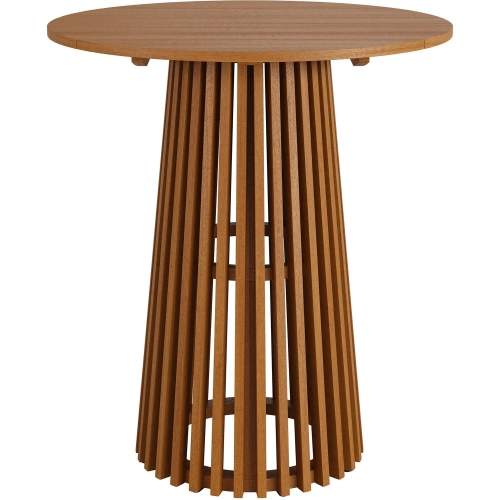 Lane 35" Round Outdoor Bar Table in Teak Wood