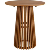 Lane 35" Round Outdoor Bar Table in Teak Wood