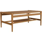 Hayden 46" Outdoor Coffee Table in Teak Wood