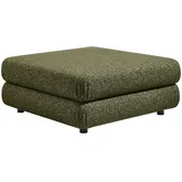 Jubilee Ottoman in Olive Green Fabric