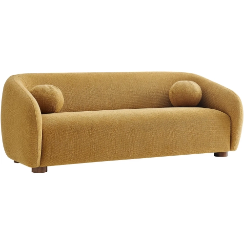 Holland 85" Sofa in Mustard Yellow Chenille Fabric